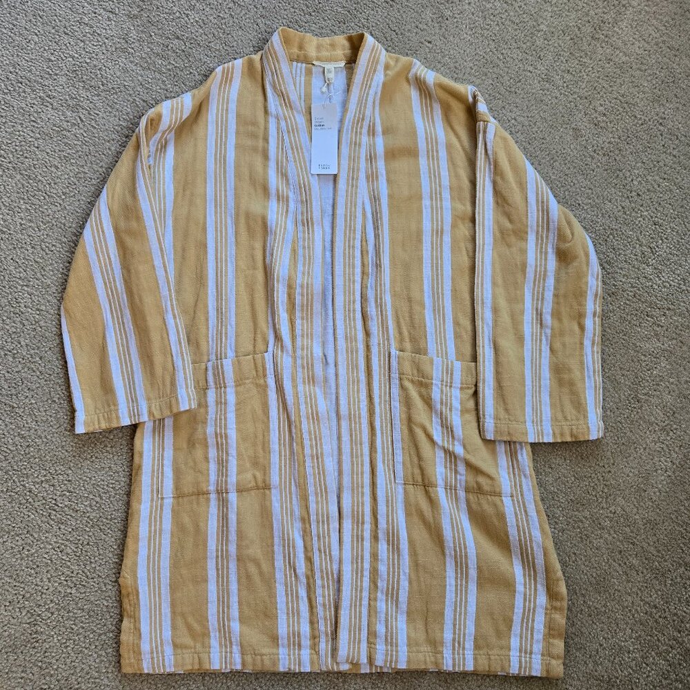 NWT Eileen Fisher Organic Cotton Kimono Robe Coverup Cardigan XXS
